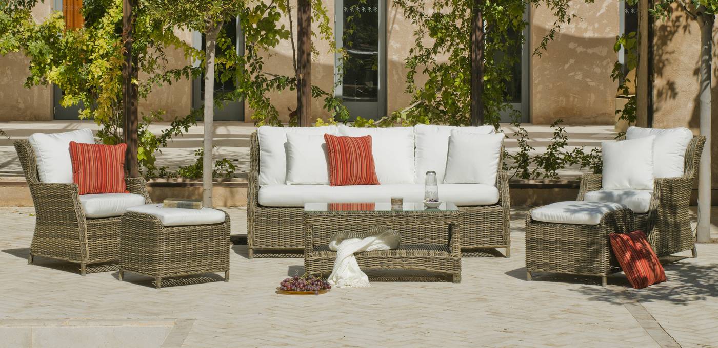 Conjunto de médula sintética calidad superior: sofá 3 plazas, 2 sillones y 1 mesa de centro